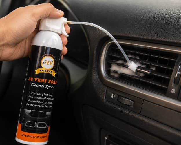 RUSTAR AC Vent Foam Cleaner Spray 600ml