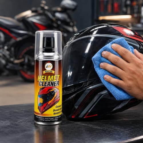 RUSTAR Motorcycle Care Combo - All In One Polish 250ml + Helmet Cleaner
