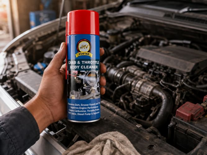 RUSTAR Carb & Throttle Body Cleaner Spray 500ml
