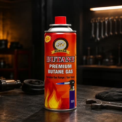 RUSTAR Premium Butane Gas for Portable Gas Range & Gas Torch