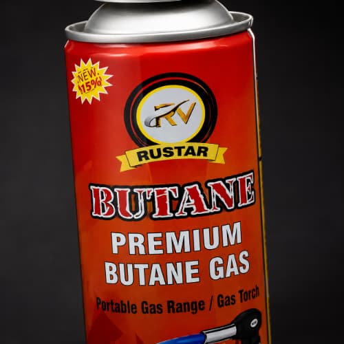 RUSTAR Premium Butane Gas for Portable Gas Range & Gas Torch