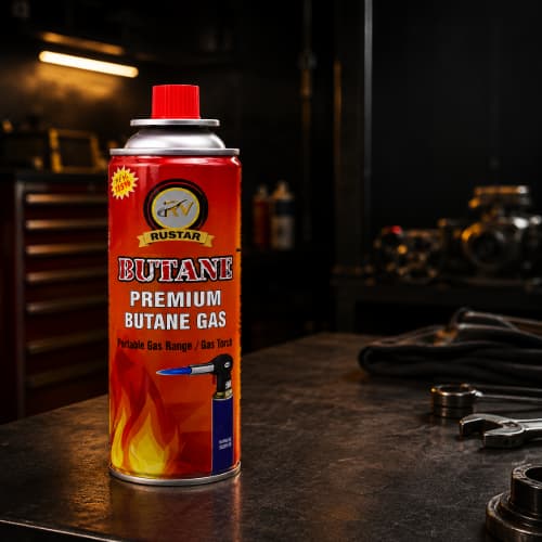 RUSTAR Premium Butane Gas for Portable Gas Range & Gas Torch