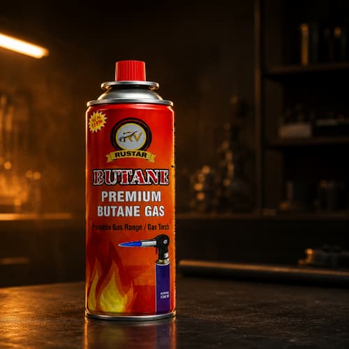 RUSTAR Premium Butane Gas for Portable Gas Range & Gas Torch