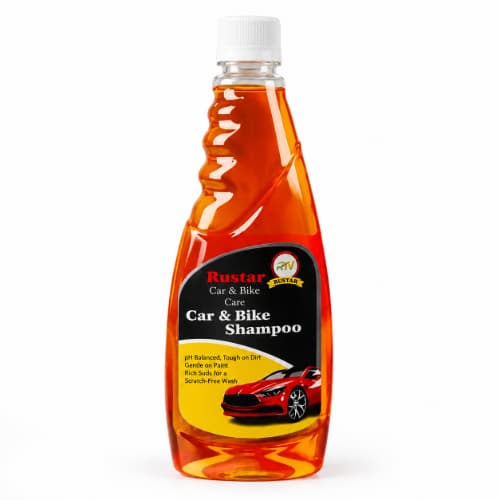 RUSTAR Car & Bike Care Combo - Shampoo 500ml + Liquid Polish 250ml