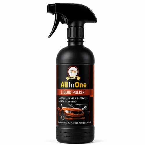 RUSTAR Car & Bike Care Combo - Shampoo 500ml + Liquid Polish 250ml