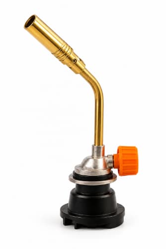 RUSTAR Butane Gas 230g x 2 with Manual Gas Torch | Portable Butane Gas Canisters & Torch Combo