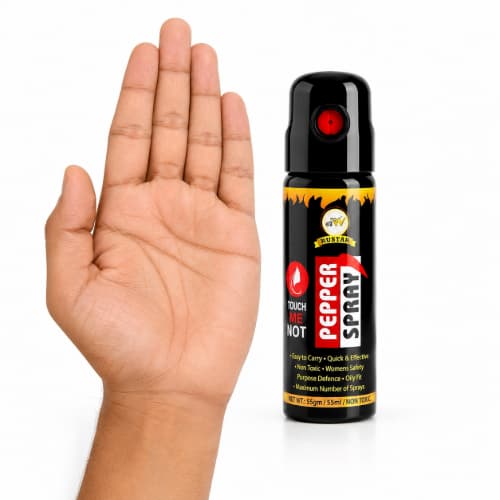 RUSTAR Pepper Spray 55ml x 3 Pack | Compact Personal Safety Spray