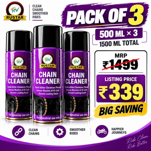 Rustar Chain Cleaner Pack of 3 - 500 ML Each