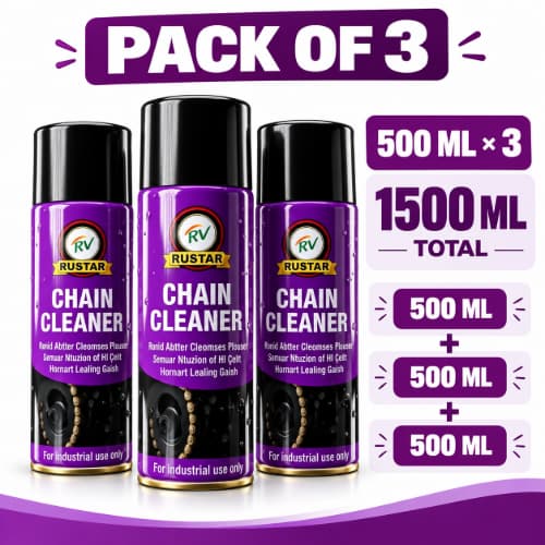 Rustar Chain Cleaner Pack of 3 - 500 ML Each