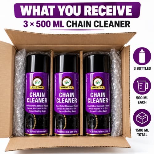 Rustar Chain Cleaner Pack of 3 - 500 ML Each