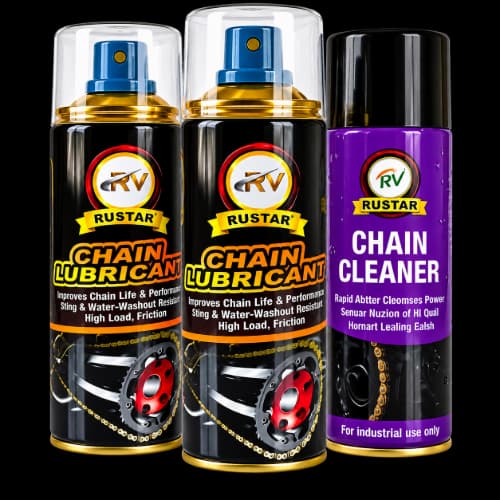 Rustar Chain Lube & Cleaner Pack of 3 – 500ml x 3