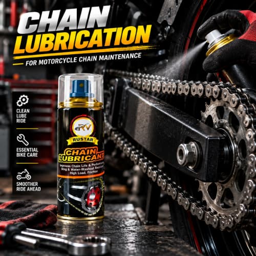 Rustar Chain Lube & Cleaner Pack of 3 – 500ml x 3