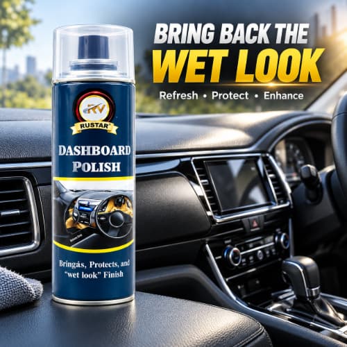 Rustar Dashboard Polish 500 ML – Car Dashboard & Interior Polish