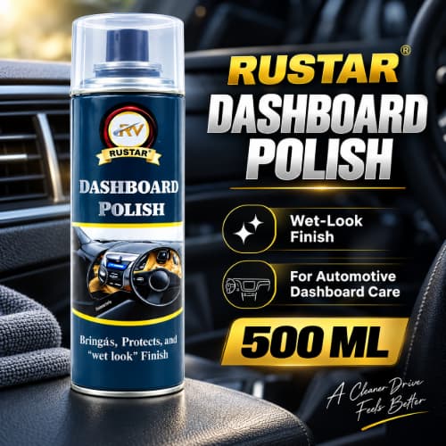 Rustar Dashboard Polish 500 ML – Car Dashboard & Interior Polish