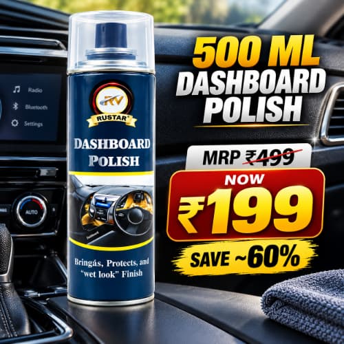 Rustar Dashboard Polish 500 ML – Car Dashboard & Interior Polish
