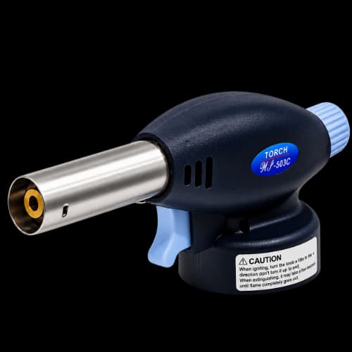 Rustar Butane Gas Torch Lighter – Refillable Adjustable Flame Blow Torch for Cooking, BBQ, Soldering & DIY