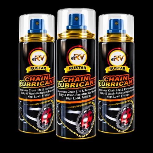 RUSTAR Chain Lubricant 500 ML Combo Pack of 3