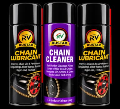 Rustar Chain Lube & Chain Cleaner Pack of 3 | 150ml × 3
