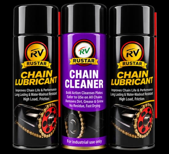 Rustar Chain Lube & Chain Cleaner Pack of 3 | 150ml × 3